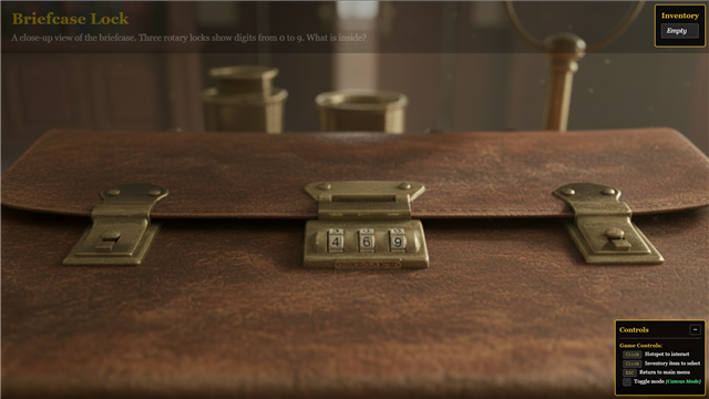 Briefcase Lock puzzle screenshot